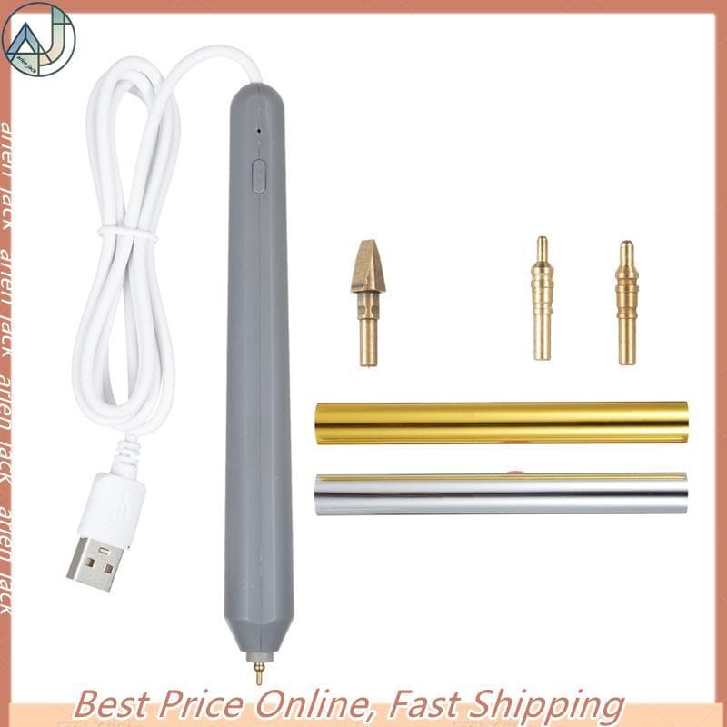 [arlen-Shop] Caneta De Estampagem Conjunto De Canetas De Folha Aquecida A Quente De Calor USB Para Kits De Ferramentas D