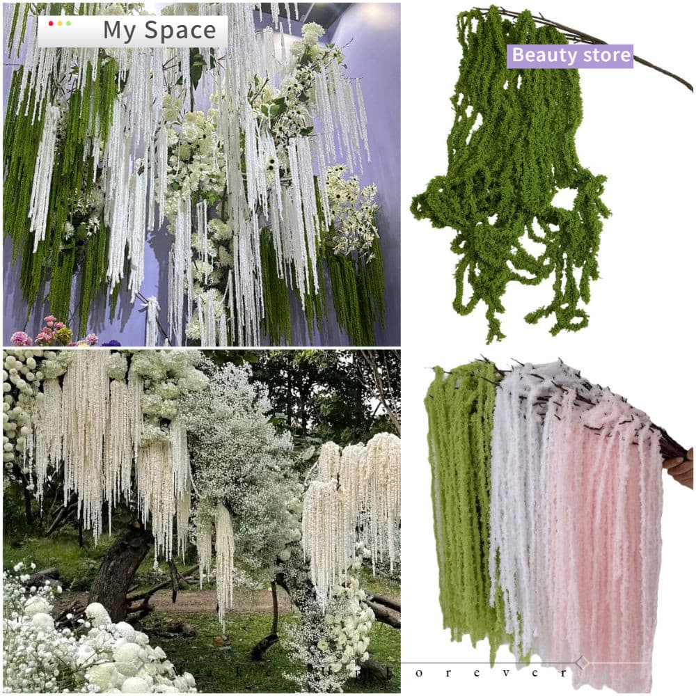 Minha Planta Suspensa Artificial Amaranthus , Ornamento De Acessórios Simulado Caudato , Multicolorido