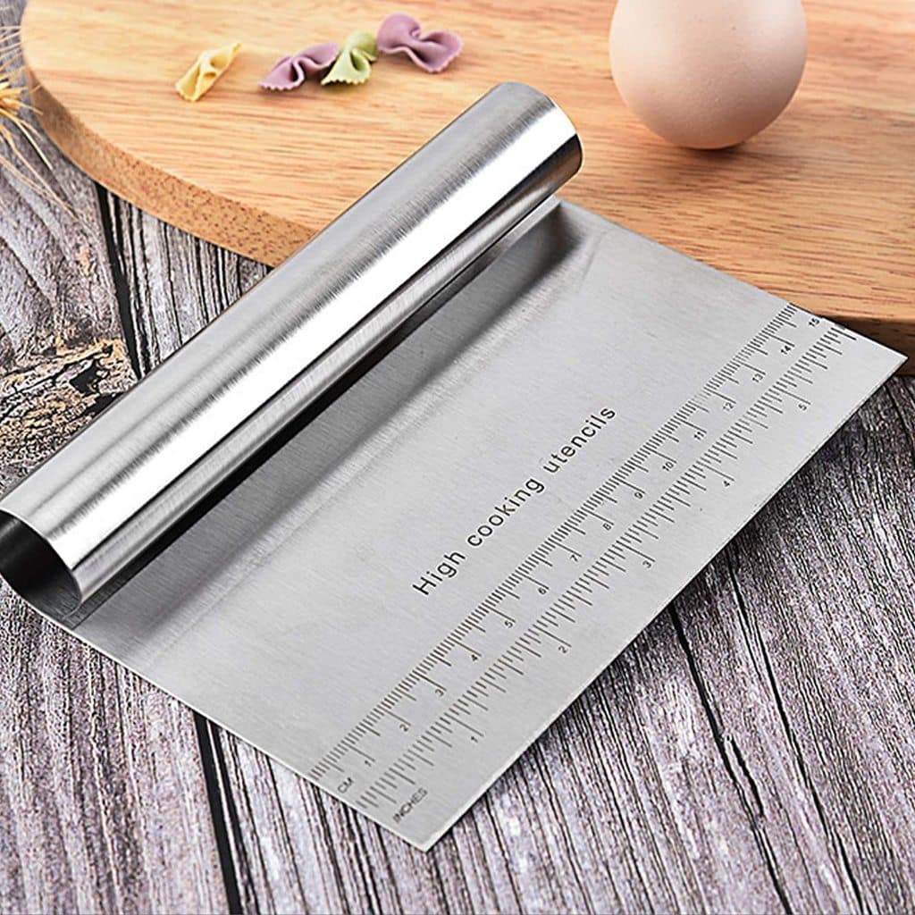 Espátula Em Inox Prática Raspador De Massa Com Cabo Tubular 15cm
