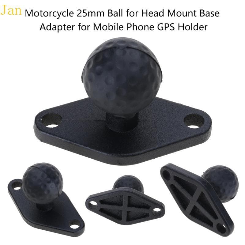 Jan Motocicleta Guiador Braçadeira Base 25mm Borracha Para Montagem Cabeça