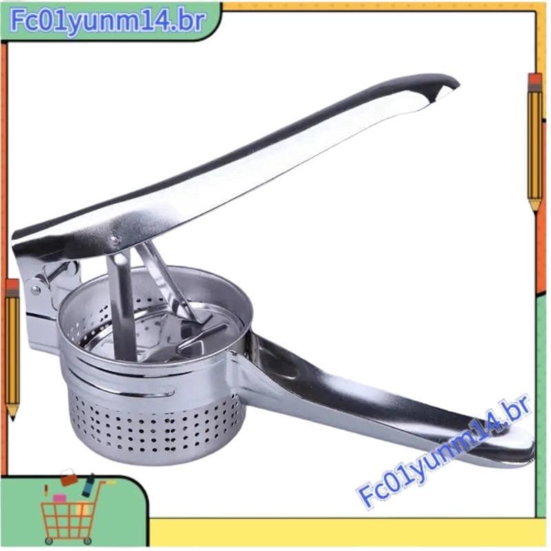 Aço Inoxidável Doméstico Para Utensílios De Cozinha Frutas Vegetais Imprensa Batatas Ricer Espremedor Triturador