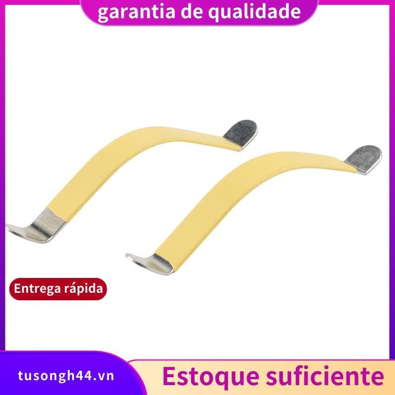 2 Pçs Espalhadores De Cordas De Metal Guitarra Luthier Ferramenta Para Limpeza Fretboard Amarelo jimarnoldbr