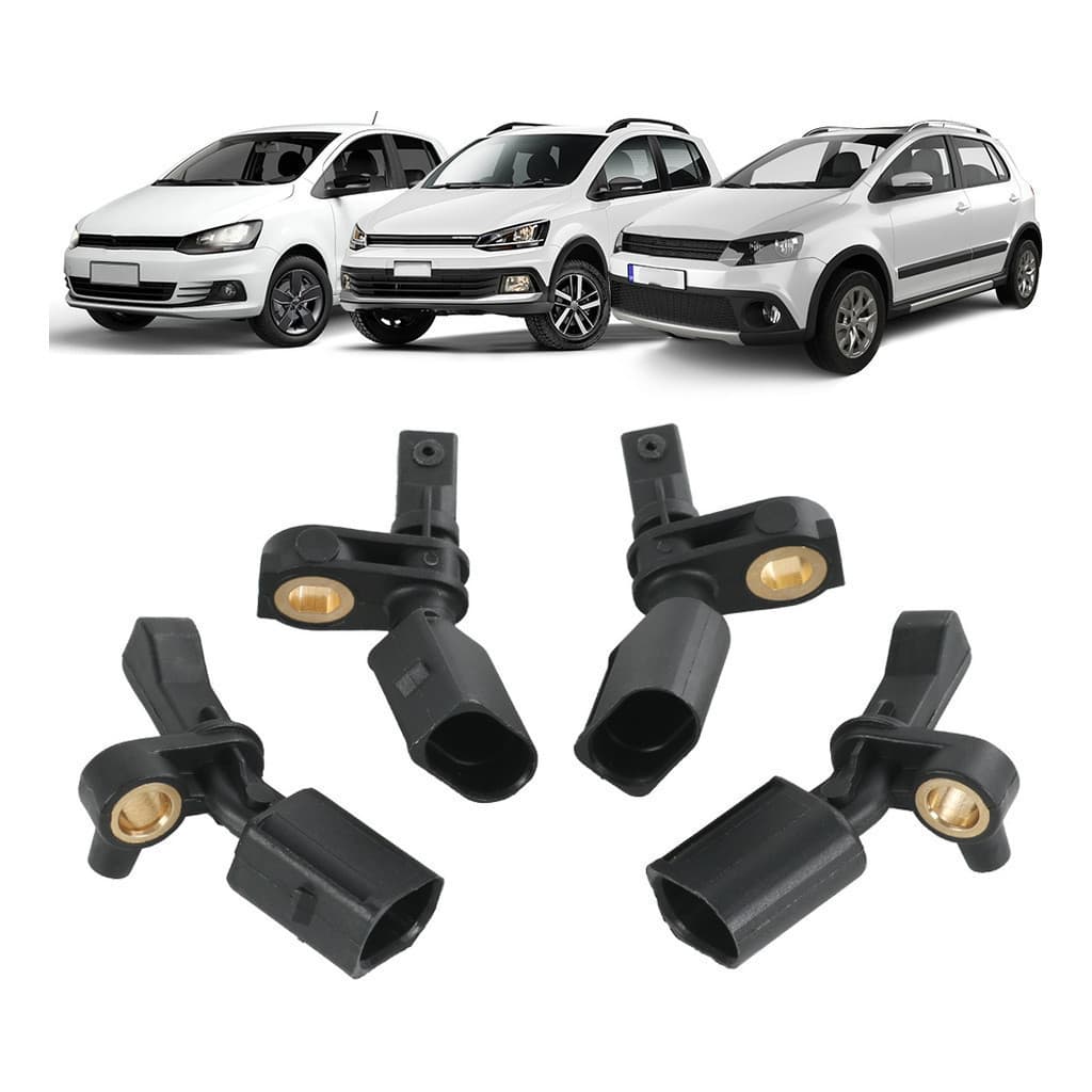 Kit 4 Sensor Freio Abs Vw Fox Polo Up Wht003860/1/2/3
