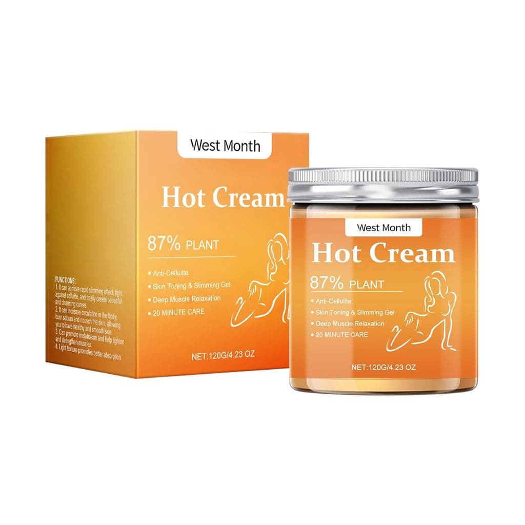 Creme Quente à Base de Plantas para Tonificação e Suavização da Pele, 120g/4,23 oz TM5T