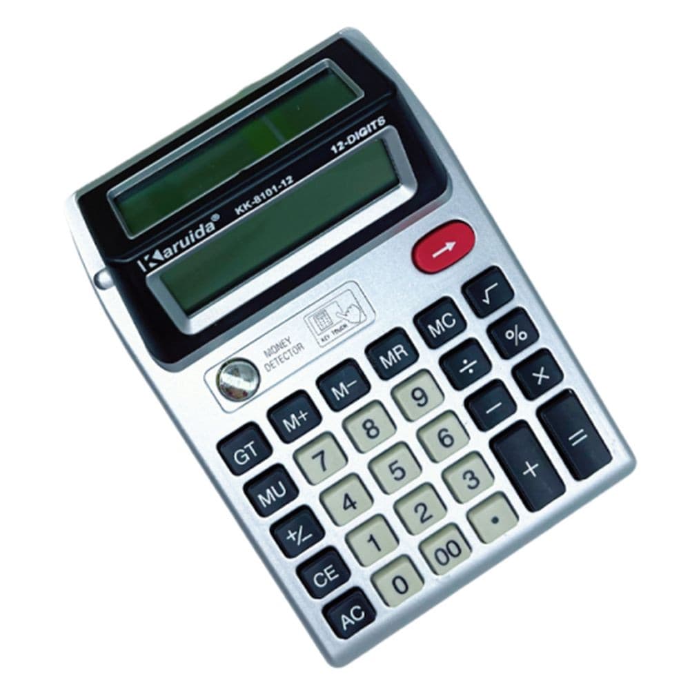 Calculadora De 12 Dígitos , Contador Financeiro Alimentada Por Bateria De Tela Dupla , Fácil De Usar