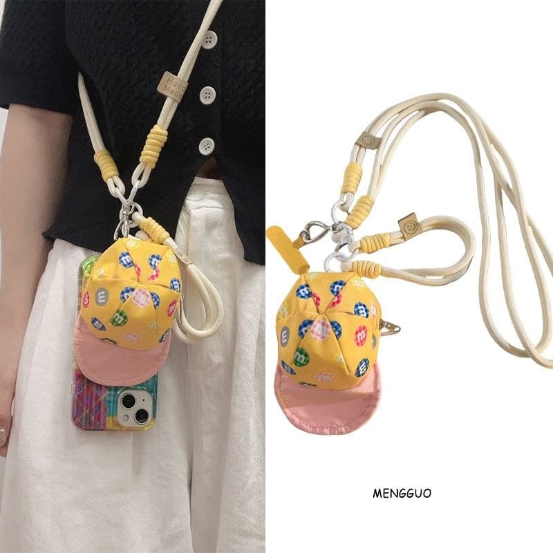 Chinês M feijão chapéu saco ornamentos do telefone móvel corda Diagonal longo Halter corda pendurado alça de ombro tranç