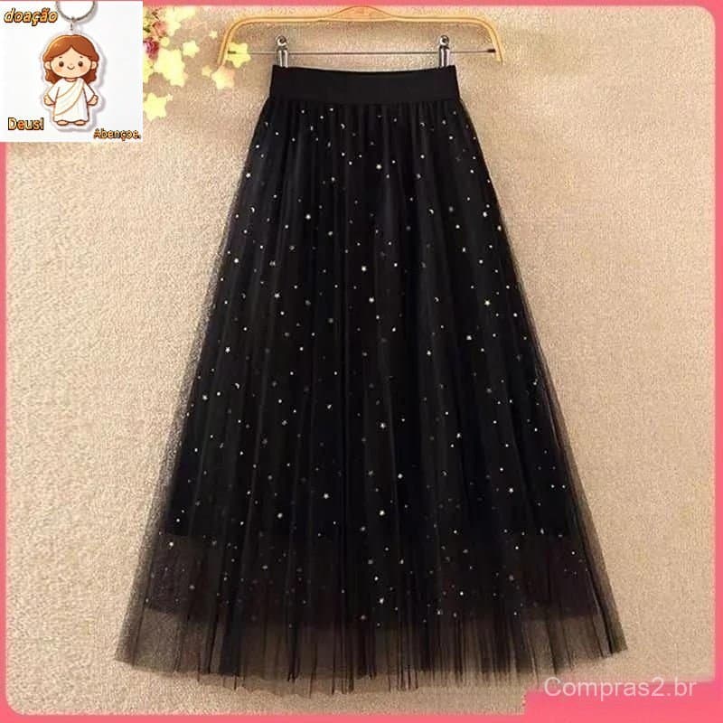 Oferta Especial Brilhante Saia De Tule Moda Feminina Confortável Adulto Outskirt Lered Elegante New Midi Saia De Tule Pa