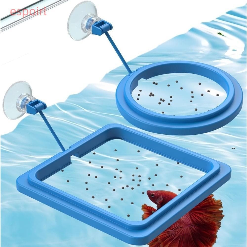 ESPOIR1 Anel De Alimentadores De Peixes De Aquário , Bandeja Flutuante Durável Alimentador De Alimentos Para Tanque , Cí