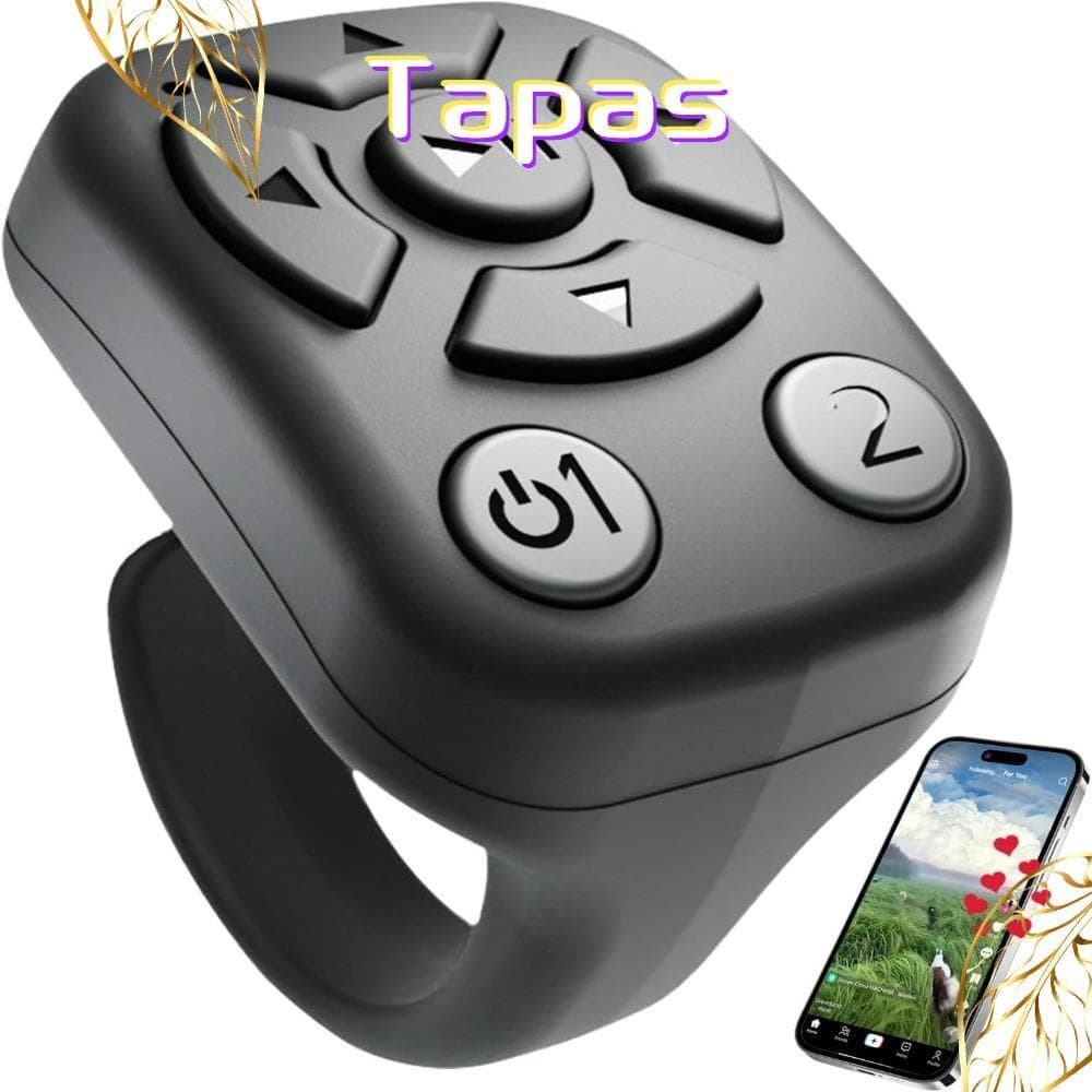 Controle Remoto Bluetooth GIRL , Anel De Rolagem De Aplicativo De Ponta Do Dedo Com Design Sem Fio , Gravação De Vídeo