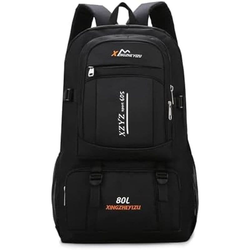 Mochila Leve De Grande Capacidade 80L Para Homens , Adequada Caminhadas , Montanhismo , Acampamento E Viagens (Preta)