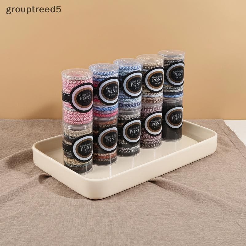 grouptreed5 Feminino Antiderrapante Faixas De Borracha De Cabelo 15 Pçs Colorido Elástico Laços Sem Vinco Para Escritóri