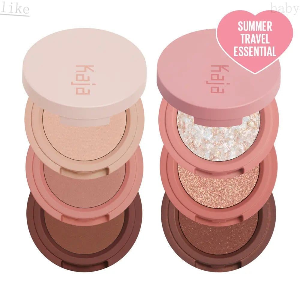 Paleta de Sombras 3 em 1 Kaja - Linda Bento - Combinações Perfeitas de Cores para os Olhos, Cores Únicas e Duplas Dispon
