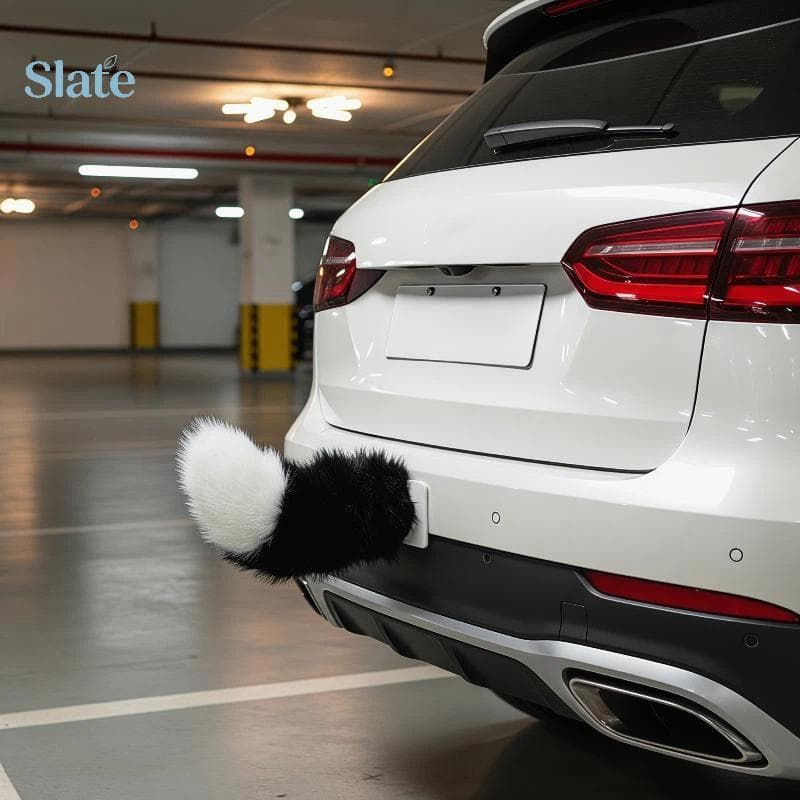 Cauda Móvel De Controle Remoto Elétrico Para Carro De Ardósia Com Som Simulado , Ornamento Engraçado De Decoração Automá