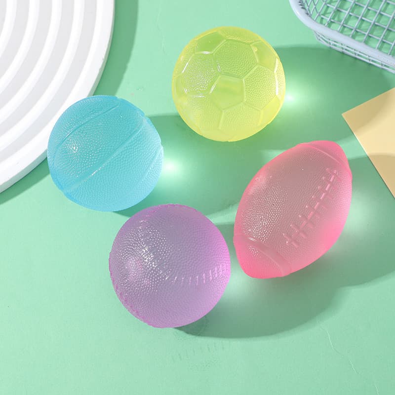 Maltose pitada diversão cor sólida quatro bolas futebol basquete brinquedos de descompressão diversão entretenimento tra