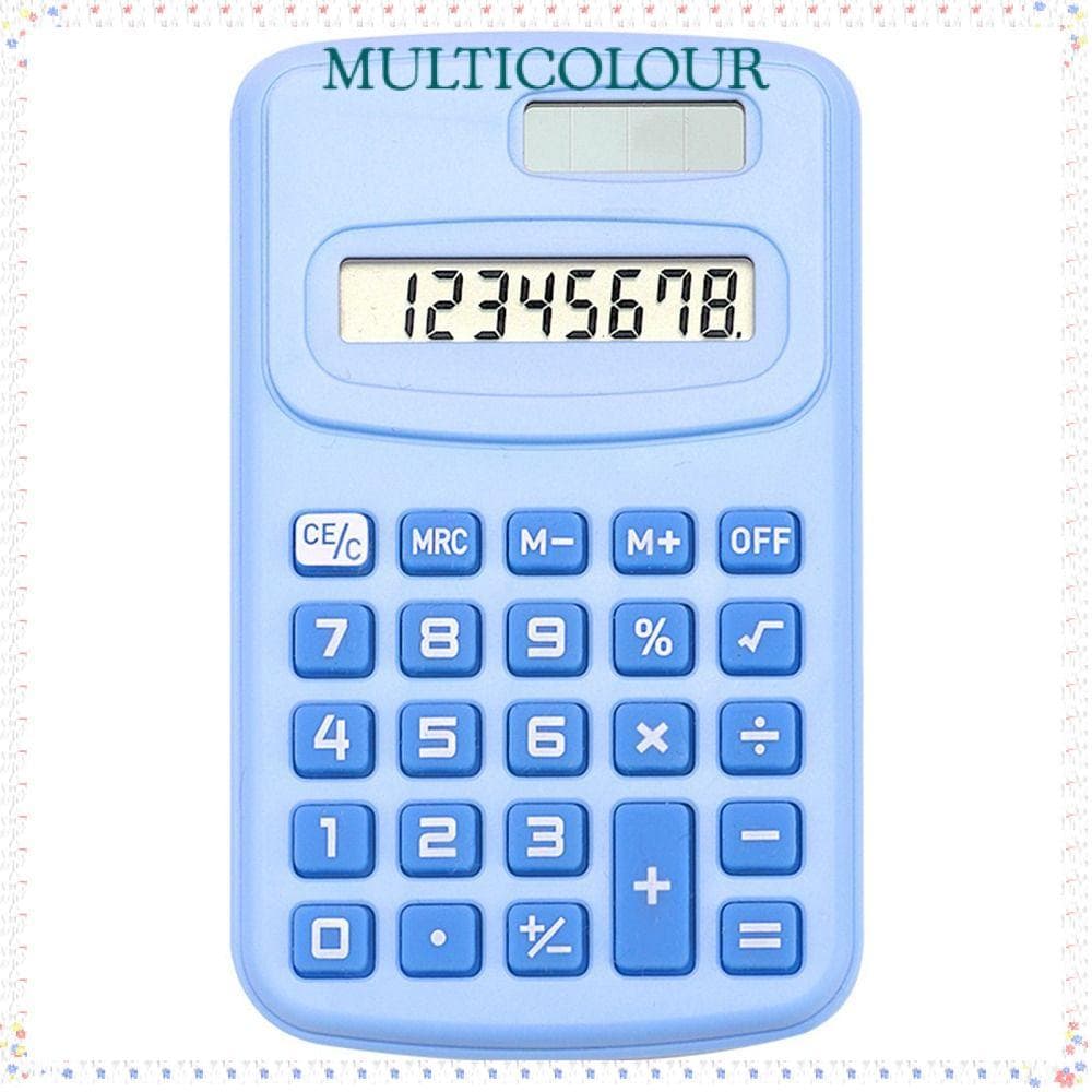Calculadora Científica Multicolor , Mini Silenciosa De Bolso De 8 Dígitos , Matemática Grande Com Display LCD