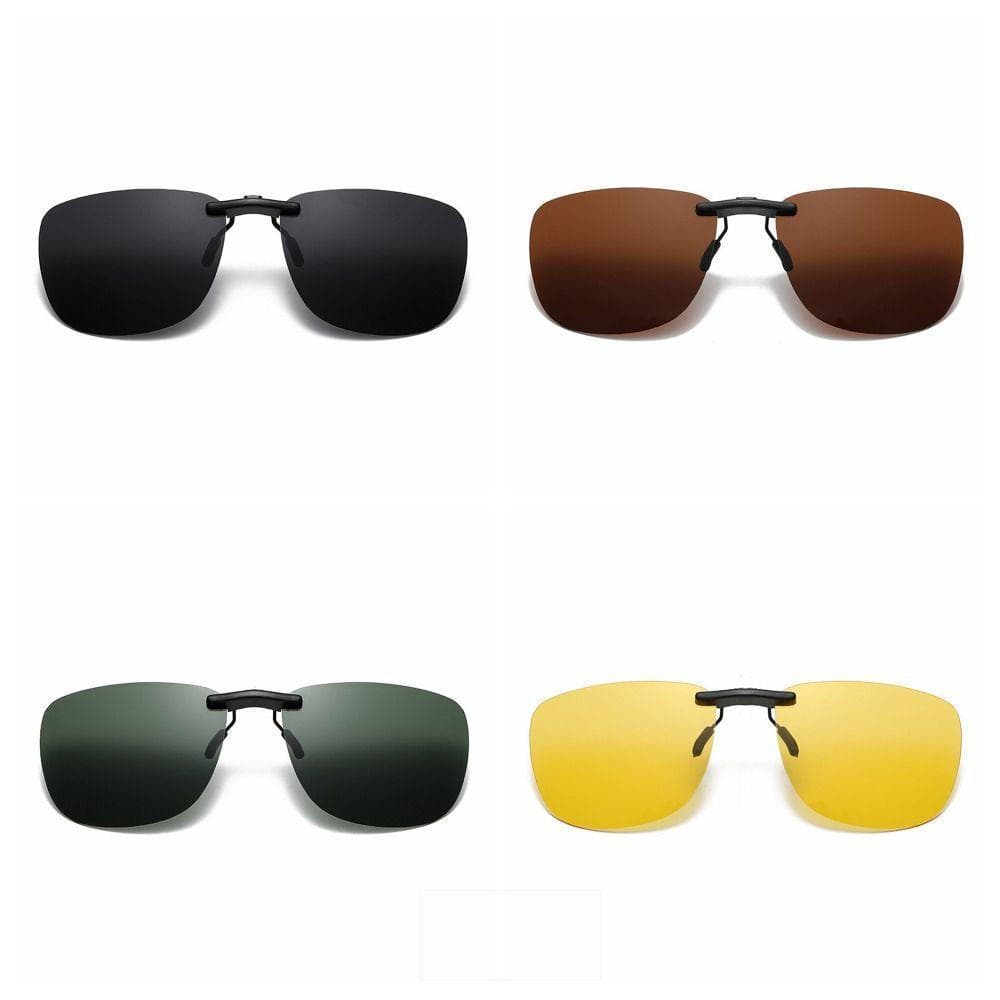 Clipe para óculos de miopia, adequado para uso diurno e noturno, equipado com lentes polarizadas UV400, proteção UV N7CG