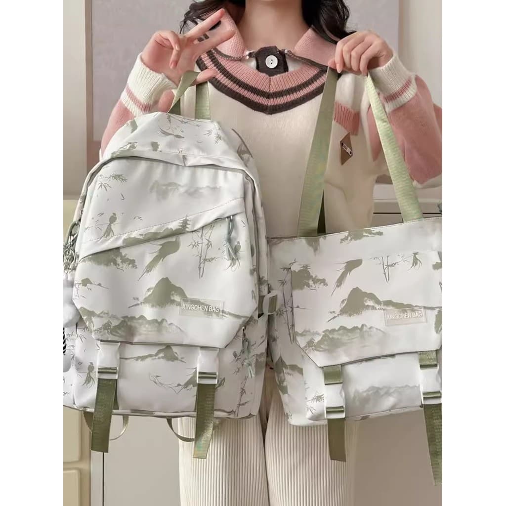 Mochila escolar menina estudante do ensino fundamental versão coreana high-End bonito mochila ins estilo impermeável lev