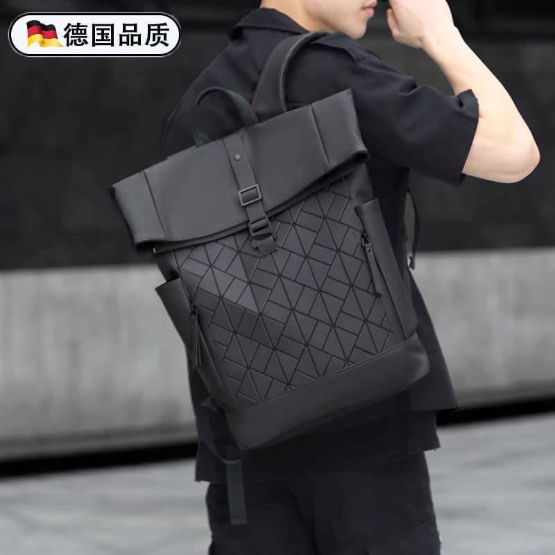Mochila masculina alemã de negócios, mochila de computador de grande capacidade, bolsa escolar para estudantes universit