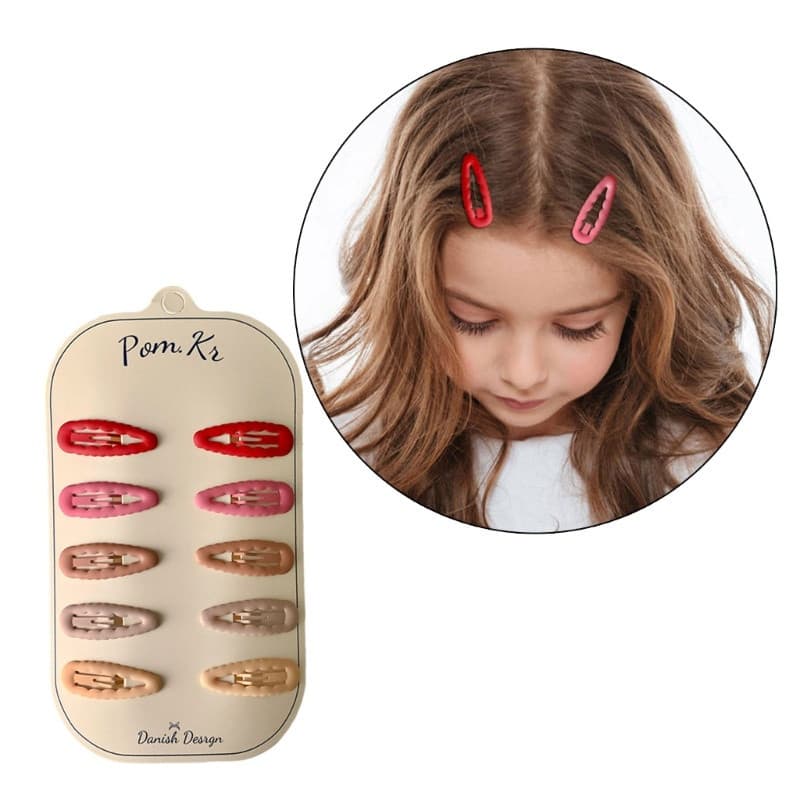 hi Pacote De 10 Grampos De Cabelo Para Meninas , Presilhas Elegantes , Versáteis , Coração , Estrela , Acessórios Fofos