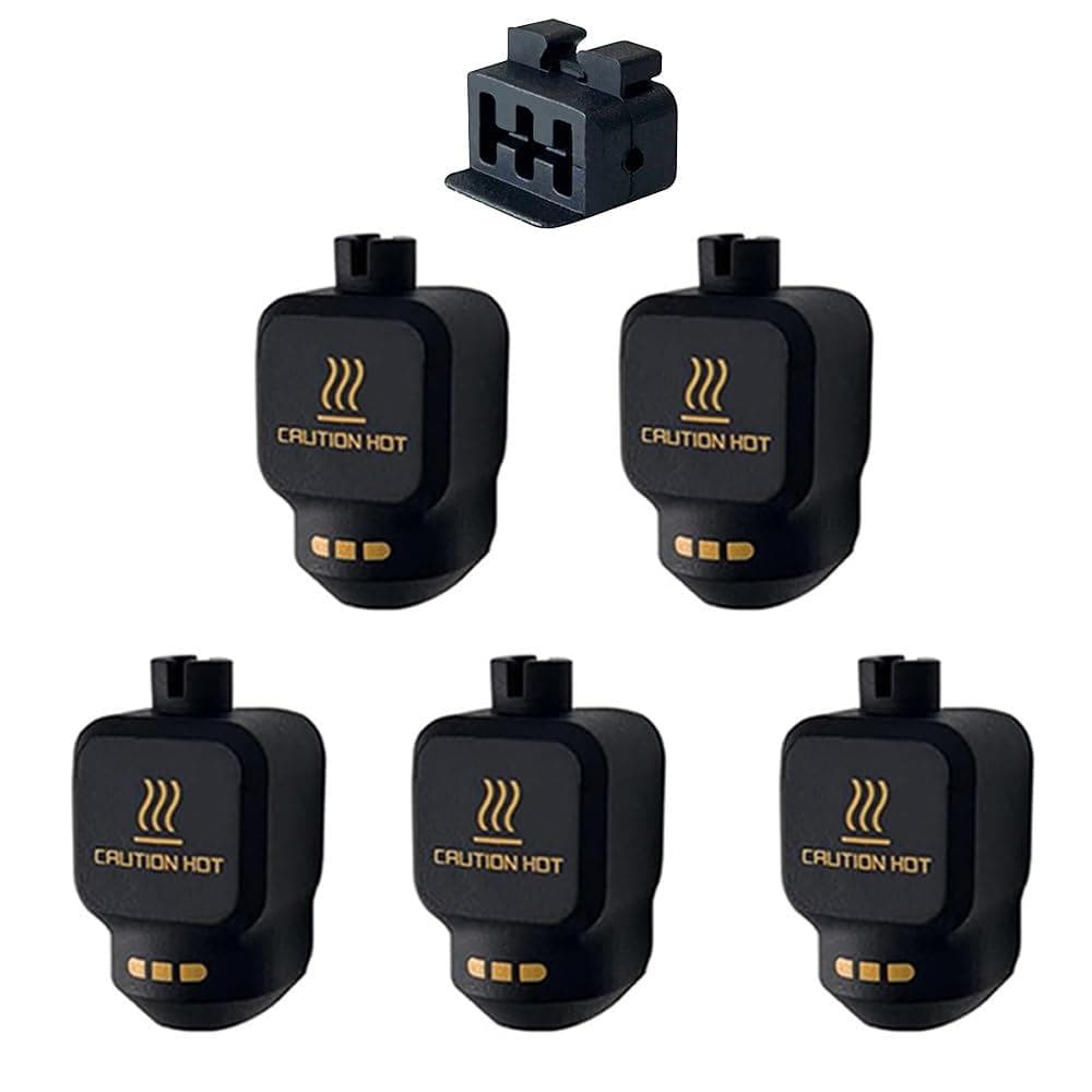 5 peças de capas de silicone P2S/X2D/H2D com código de identificação e 1 escova para bico, acessórios para peças de impr