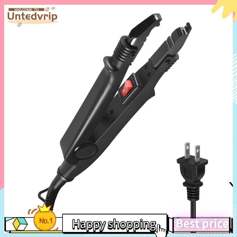 Extensão Do Cabelo Ferro Queratina Ferramentas De Ligação Fusão Conector Calor Máquina Temperatura Preto Eua Plug
