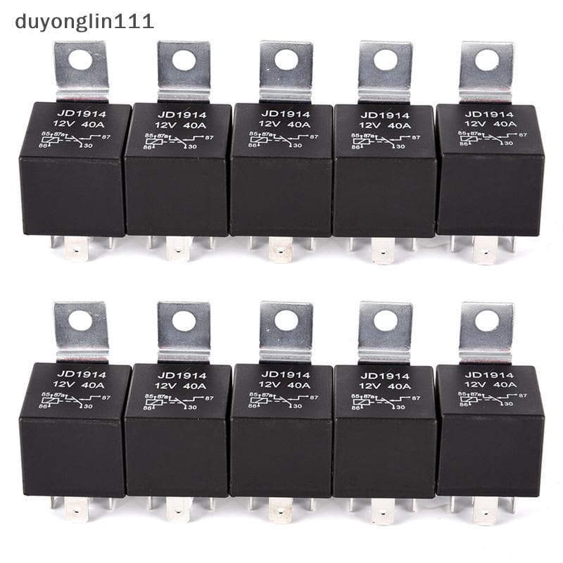 (duyonglin111) Relé De Carro À Prova D'água Potência Automotiva 12V DC 5 Pinos 40A Longa Vida JD1914 Novo