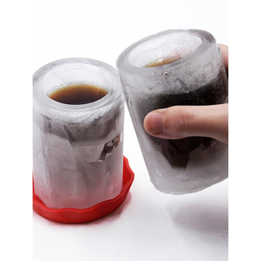 Bandeja de gelo de silicone, tamanho grande, furo único, copo de gelo de silicone, suprimentos de verão, copo de gelo de