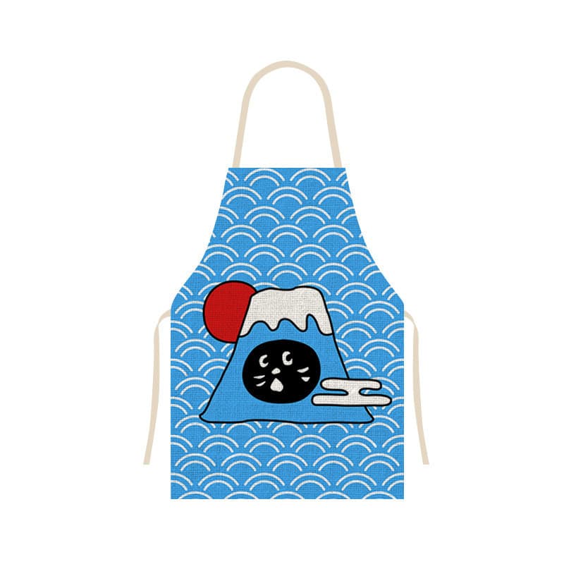 Estilo japonês gato surpreso bonito avental cozinha doméstico 2025 novo estilo à prova de óleo cozinhar bonito macacão f