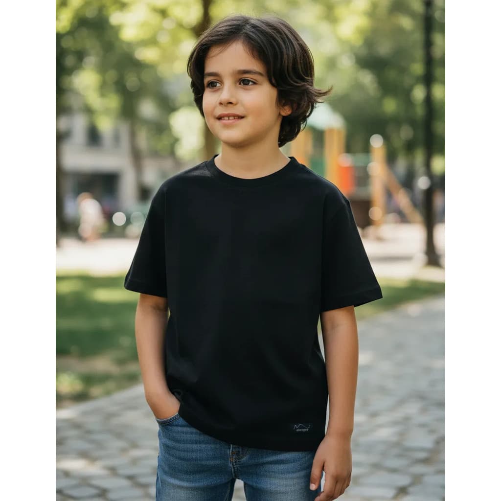 Camiseta Infantil Lisa Manga Curta Algodão Aborigine Store