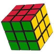 CUBO MÁGICO 3X3 (3 cores) TAMANHO 5, 5 CM BRINQUEDO PARA CRIANÇAS E ADULTOS