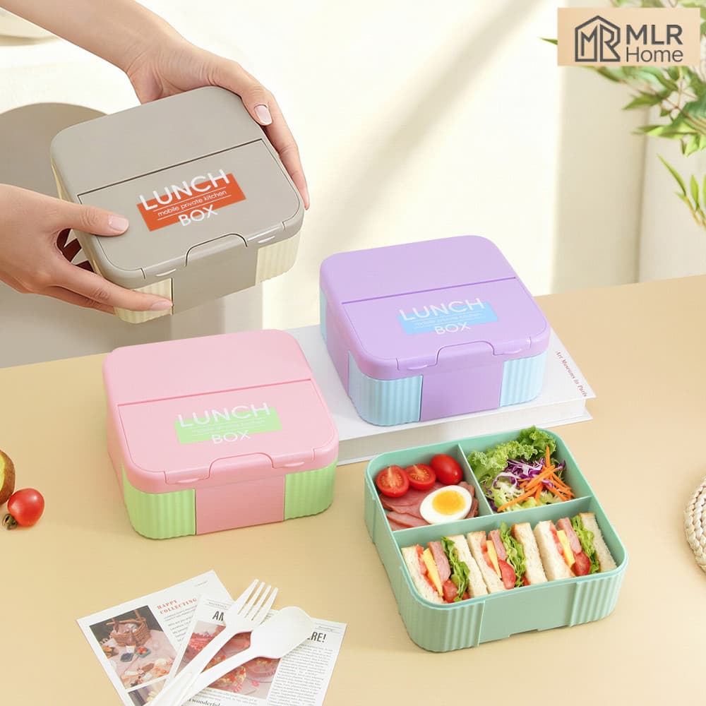 Lancheira portátil com compartimento para estudantes PP1200ml de qualidade alimentar, lancheira, lancheira para trabalha