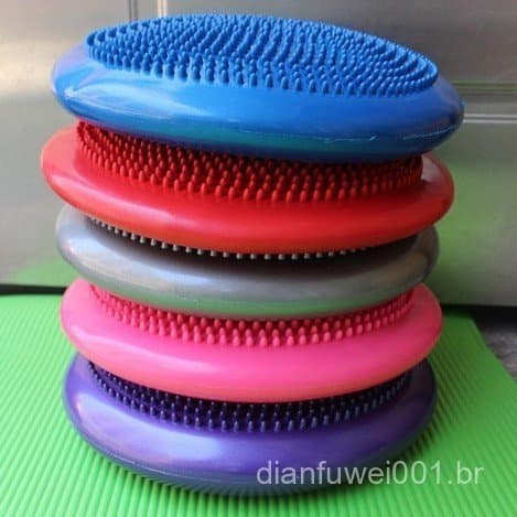 Tapete de yoga espesso, tapete plano, tapete de equilíbrio, almofada de yoga, tapete de massagem, equipamento de treinam