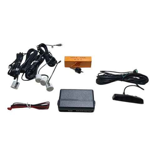 Kit Sensor Estacionamento E Park Universal 4 Sensores Preto