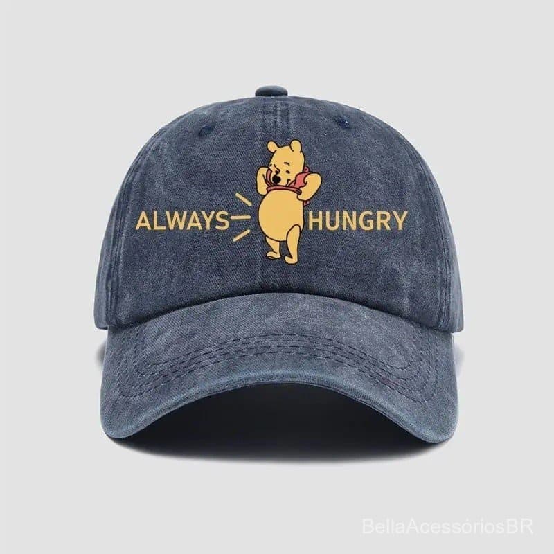 Pooh Urso Chapéu Casual Bonito Anime Figura Winnie Bonés De Beisebol Respirável Chapéus De Sol Boné De Pico Ajustável Un