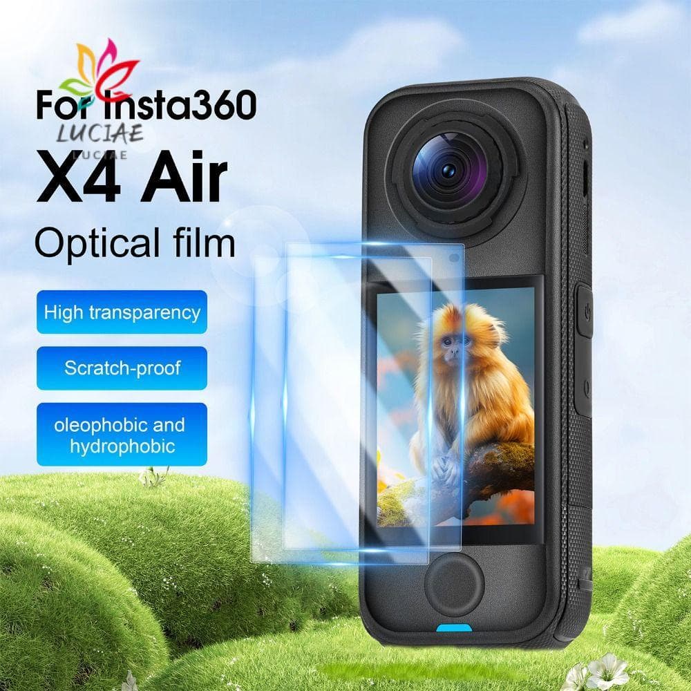 LUCIAE 2 Unidades De Películas Protetoras , Filme Temperado 9H De Vidro , Protetor De Tela Rígido HD Para Insta360 X4 Ai
