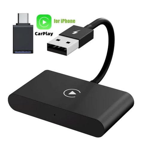Adequado para conversor de adaptador Carplay sem fio iPhone, suporte para conexão automática WiFi de 5 Ghz