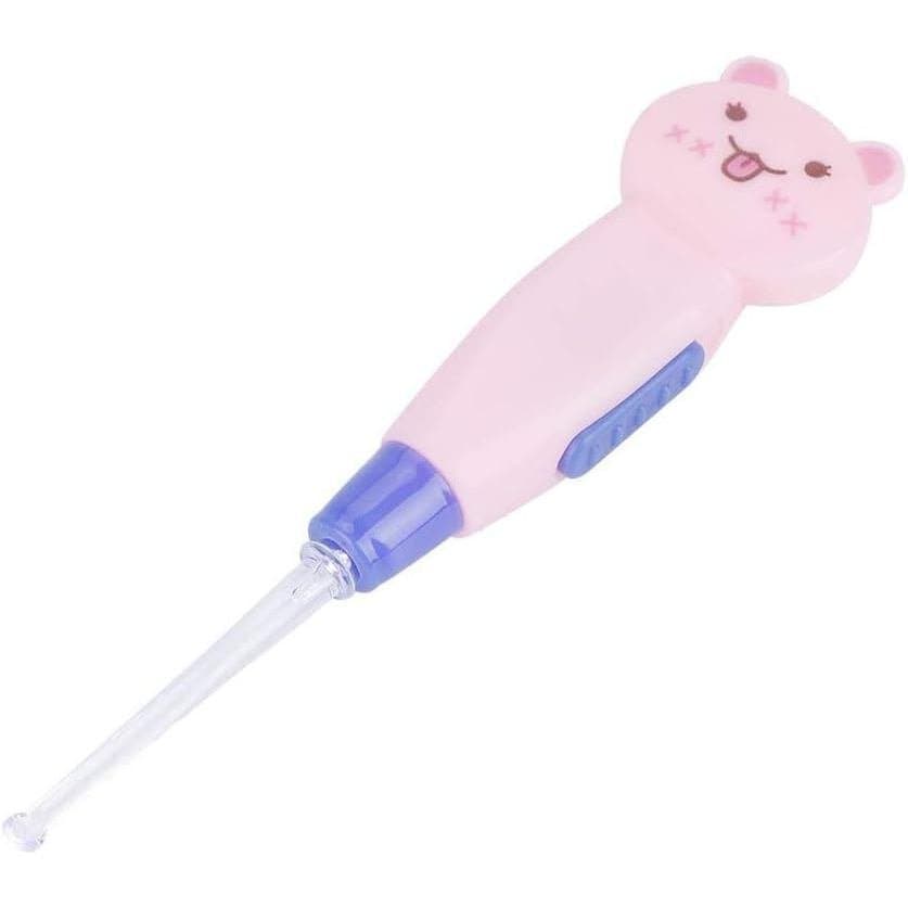 Kit de Remoção de Cera de Ouvido com LED, Ferramenta de Limpeza Segura, Pinça e Colher, Design de Gato para Crianças e A