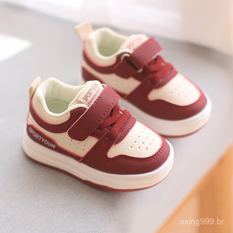 Tênis infantil 0-3 anos de  bebê Calçados infantis Menino Menina Sapatos casuais Leve e macio