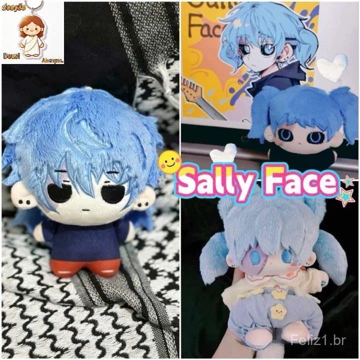 Brinquedos de Pelúcia Sally Face Sal de 10cm, Coleção para Fãs de Jogos, Melhores Presentes para Decoração de Cas
