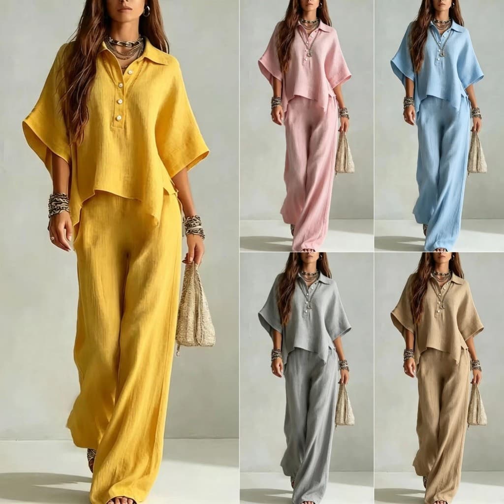 Verão Cross-Border novo estilo comércio exterior camisa de manga curta feminina solta T
