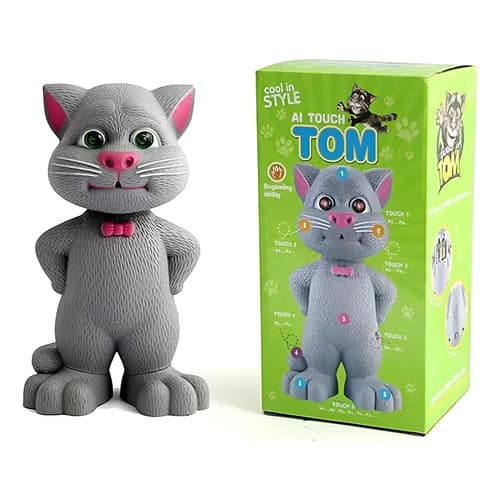 Boneco Ai Touch Talking Tom Repete Fala Responde Ao Toque!