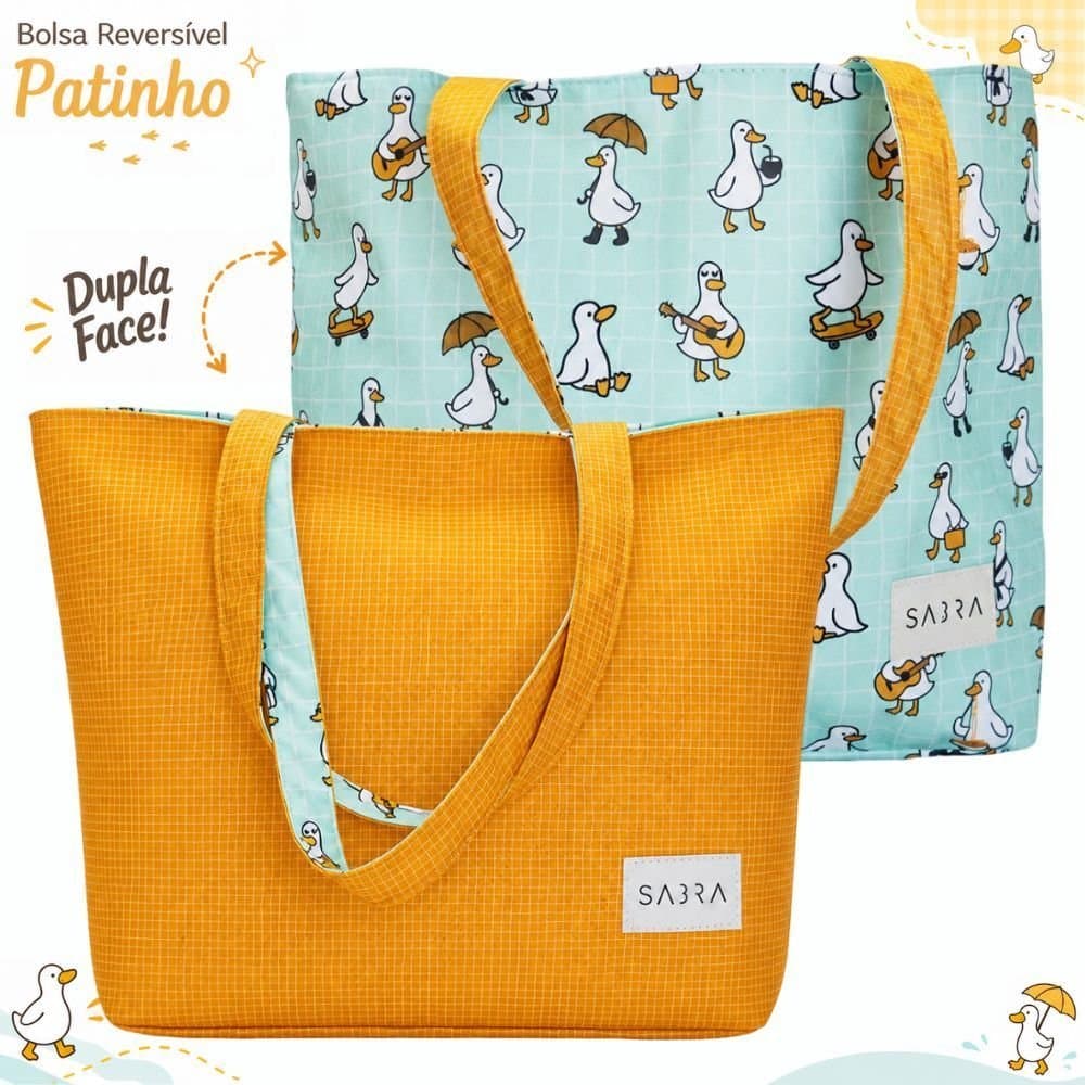 Bolsa Reversivel Patinho Sabra