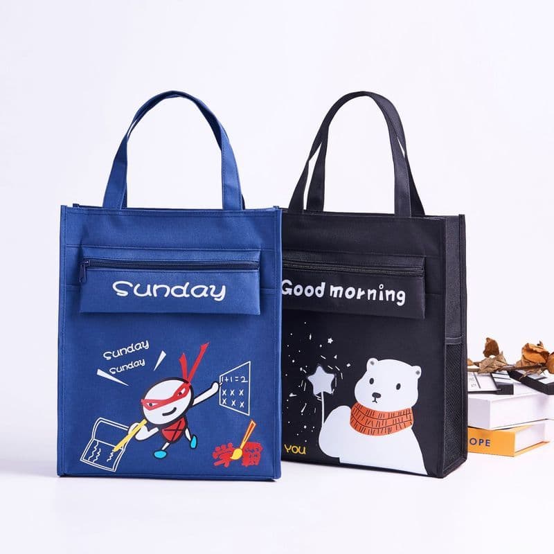 Estoque pronto Bolsa tutorial para estudantes Anime Cartoon Estojo para lápis de grande capacidade Bolsa para estudantes