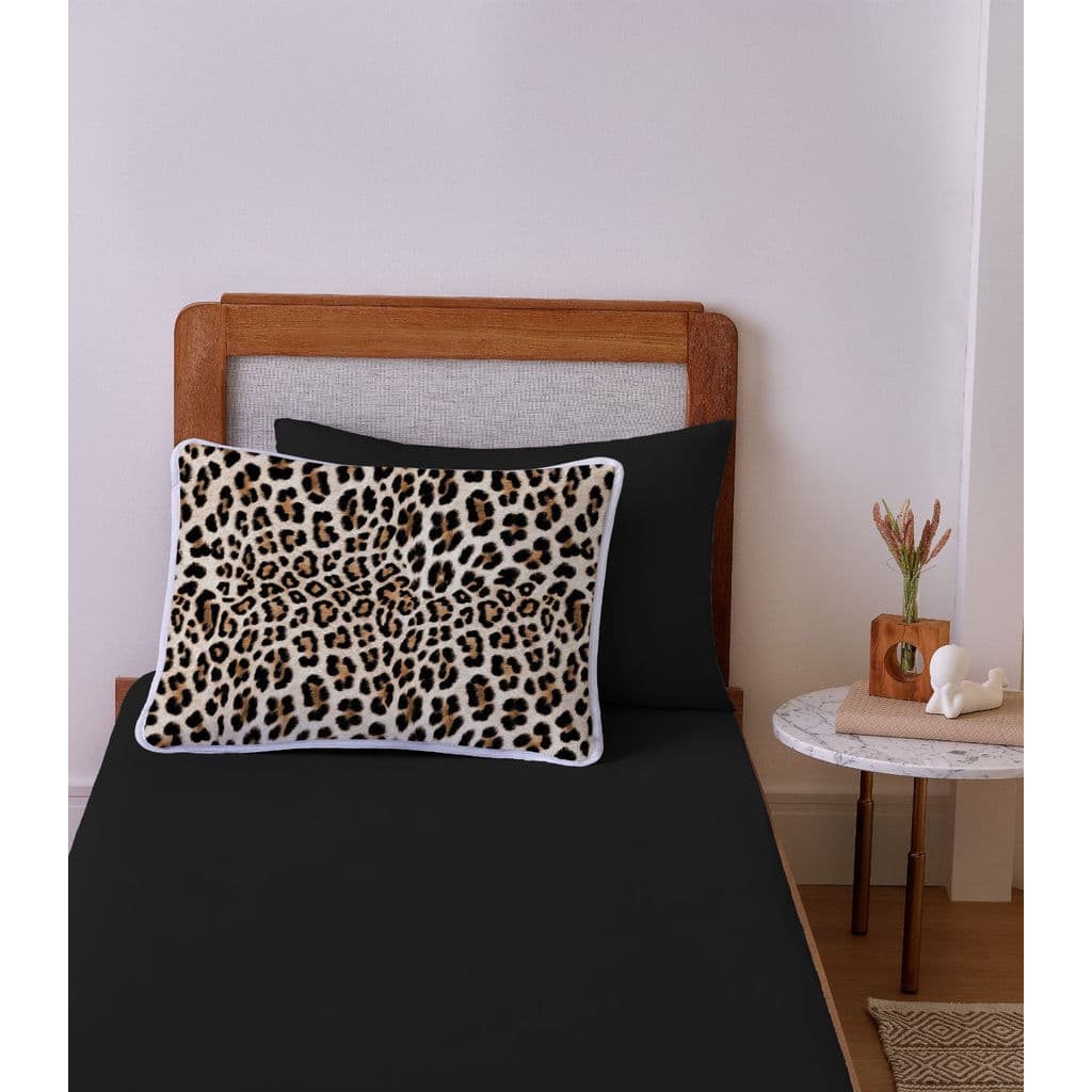 Jogo de Cama Solteiro 2pçs Vivaldi Preto