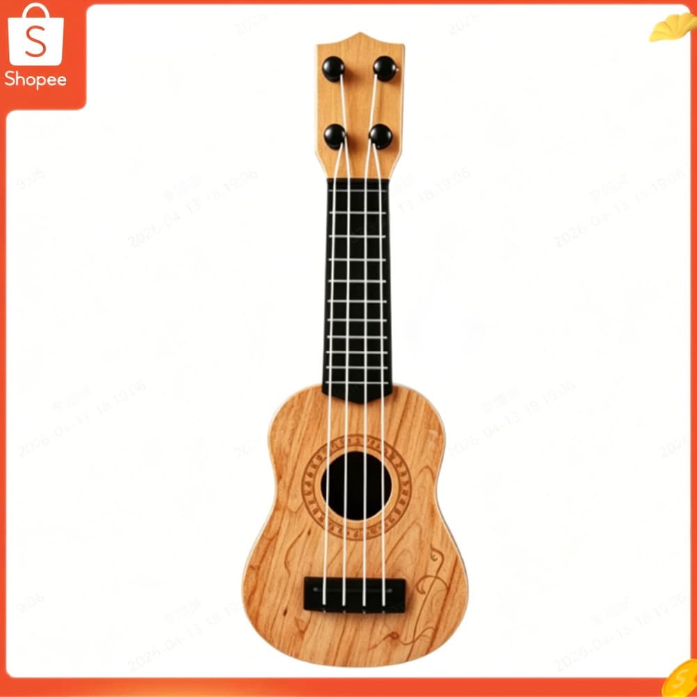 audiohome01.br Crianças Ukulele Guitarra Brinquedo Mini 4 Cordas Pequeno Instrumento Musical para Crianças Educação