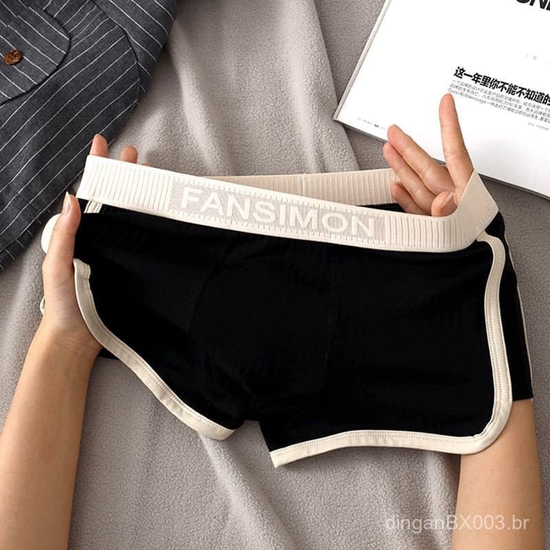 Roupa íntima masculina, cuecas boxer confortáveis e respiráveis, cuecas juvenis de alta qualidade, cuecas masculinas 7.2