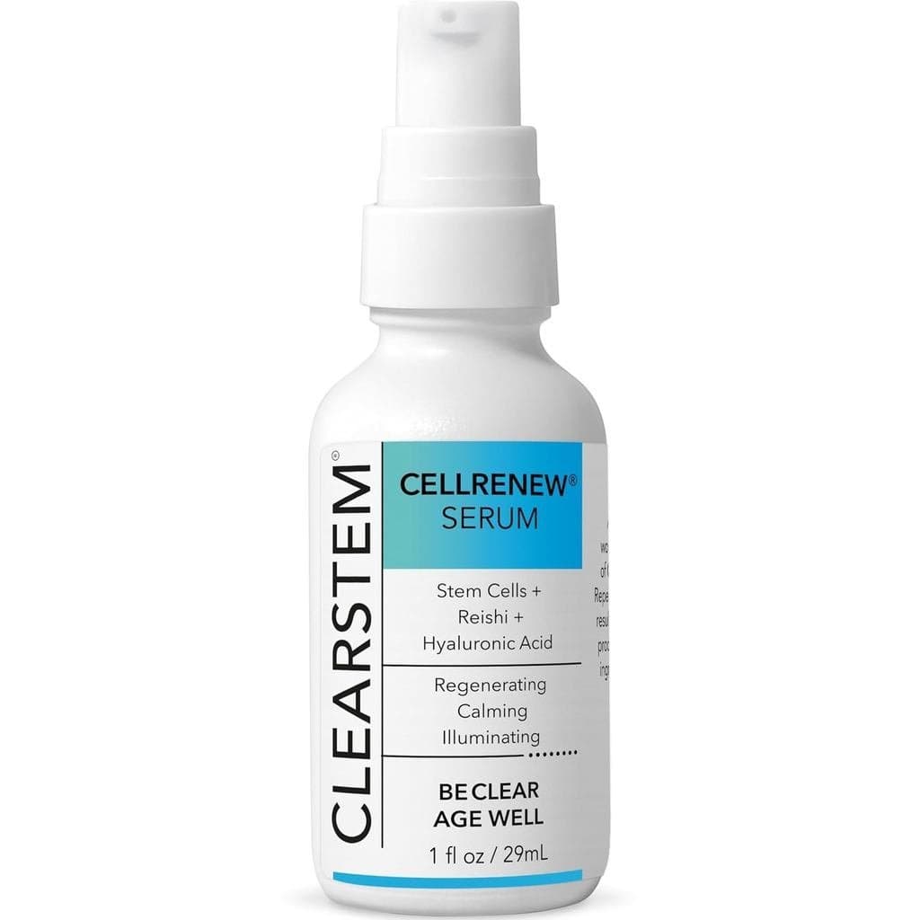 CLEARSTEM - CELLRENEW - Sérum de Colágeno com Células-Tronco - Sérum Facial para Acne e Pele Jovem - Ácido Hialurônico,