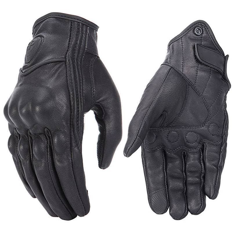qo Retro Luvas De Couro Real Para Motocicleta Moto Impermeáveis Luva De Motocross br