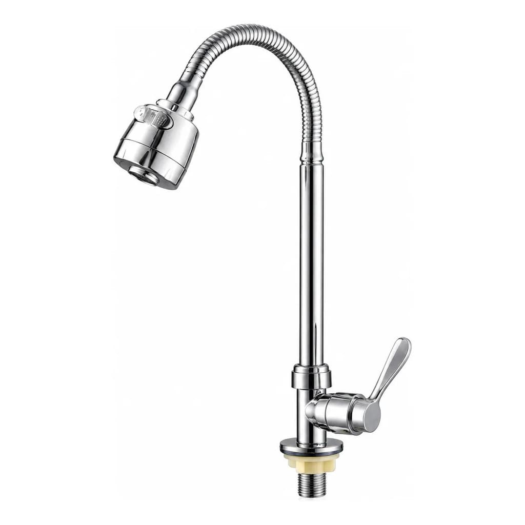 Torneira De Cozinha Bancada Gourmet Cromada Luxo 2 Jato