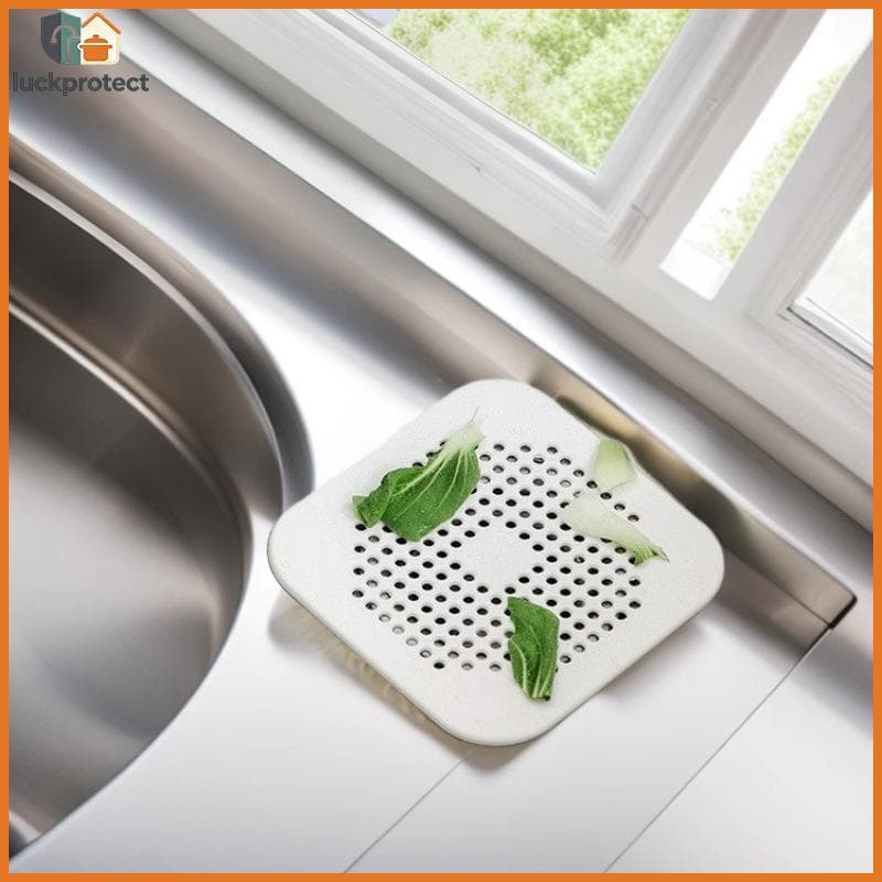 Dreno Absorvente De Silicone Quadrado LPHG Para Ralos , Cozinhas , Banheiros E Chuveiros Evitar Que Pias Entupem O Ralo